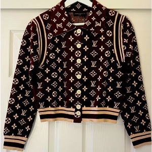 Louis Vuitton Iconic Monogram Crop Cardigan